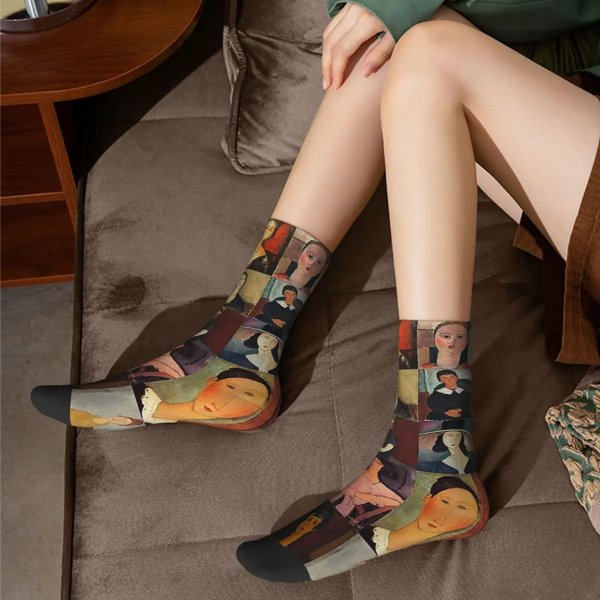 Amadeo Modigliani Socks Harajuku High Quality Stockings All Season Long Socks Accessories for Unisex Gifts