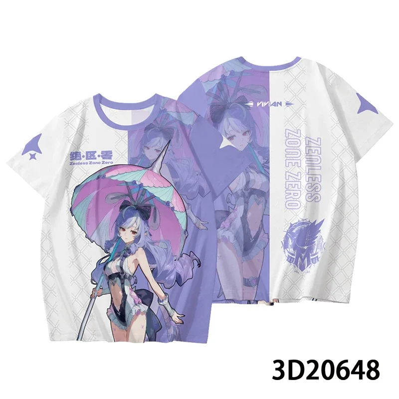 2026 New Game Zenless Zone Zero 3D T-Shirts Fashion Unisex Personality Anime T Shirt Summer Cool Street Short Sleeve Tee Y2k Top