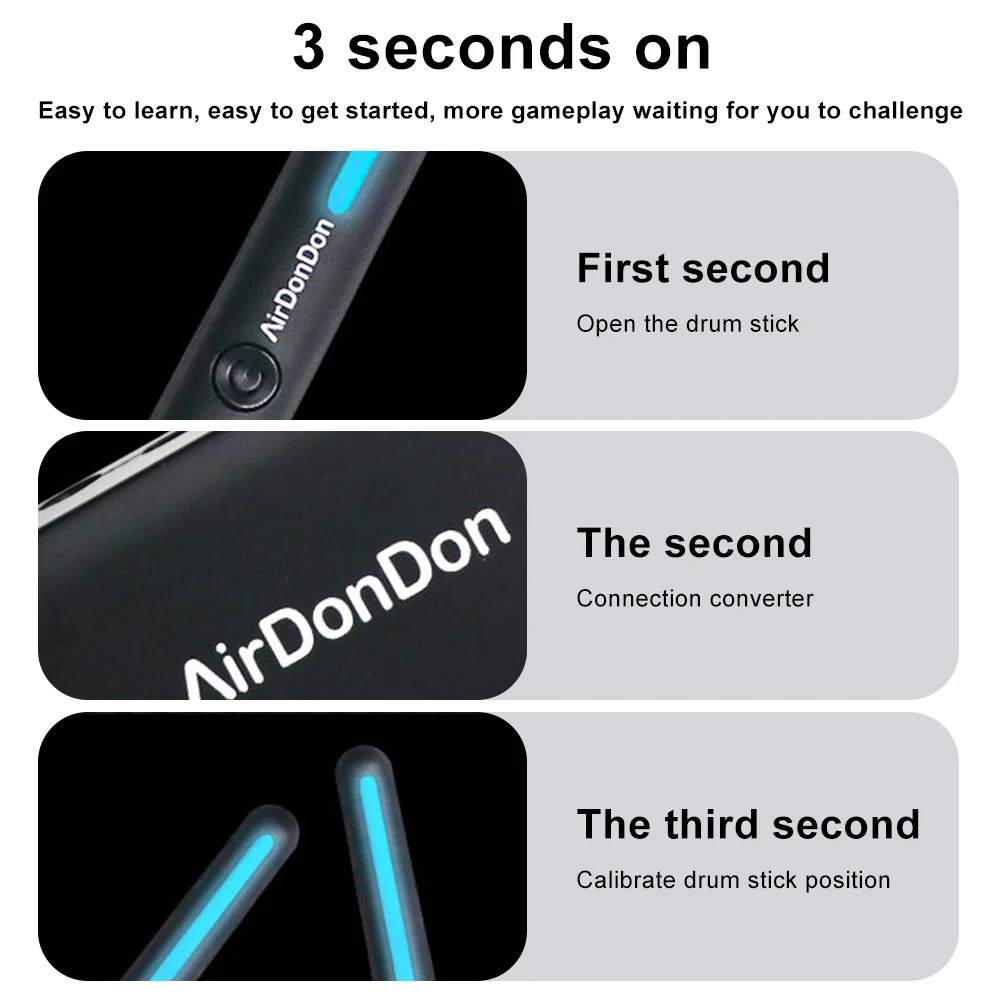 ชุดกลองลมแบบพกพา เซ็นเซอร์เท้ากลองลม อะแดปเตอร์กลองลมที่รองรับบลูทูธ เอฟเฟกต์สมจริงสำหรับมือใหม่และมืออาชีพ