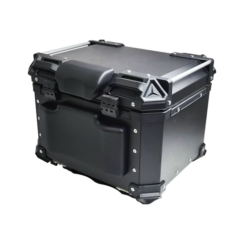 

Aluminum Waterproof Motorcycle Top Case Trunk Tail Box with Security Lock 45L