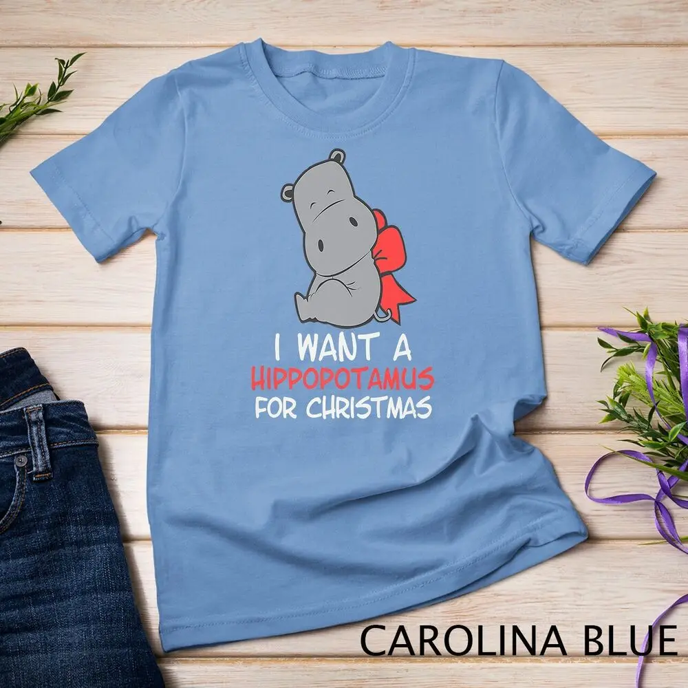 I want a hippopotamus for christmas for hippo lovers Unisex T-shirt