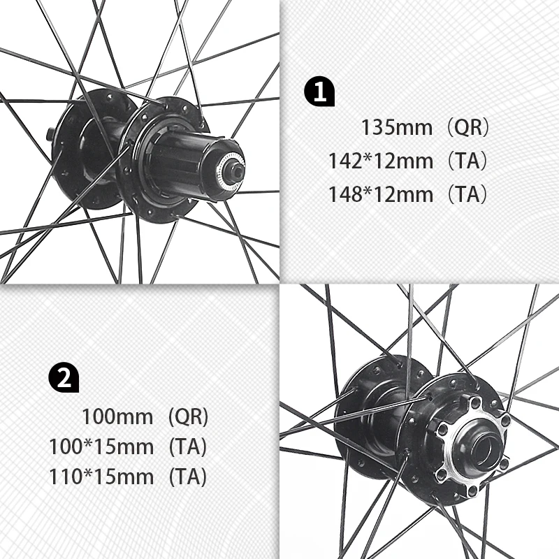 ROCKBAO 700C Road Carbon Wheels 50mm Quality Carbon Rim Tubeless Ready 2/4Bearing Racing Wheelset