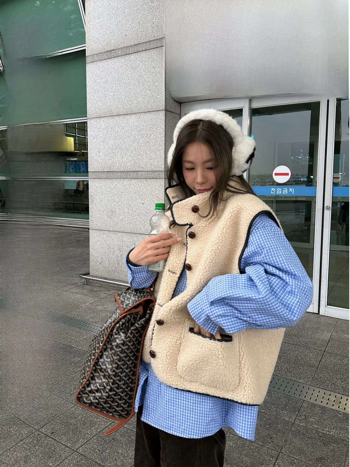 

D YANGJUN2026 Зимняя Новая Свободная Рубашка-Плед с Длинным Рукавом, Утепленная Куртка из 100% Шерсти и Хлопка, Женское Повседневное Теплое Утолщенное Пальто