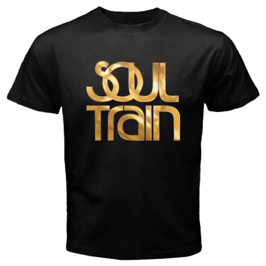 

Soul Train. Creative Letter Printed Fashion Musical Show Fans T-Shirt 100% Cotton O-Neck Summer Short Sleeve Casual Mens T-shirt