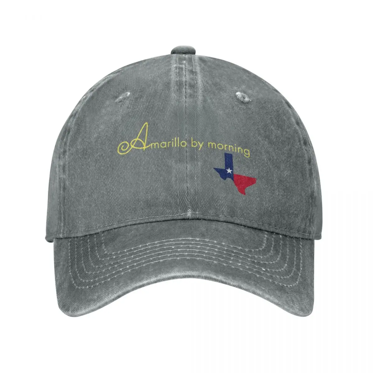 Amarillo By Morning Baseball Caps Fashion Denim Hats Outdoor Adjustable Casquette Hip Hop Baseball Cowboy Hat for Unisex