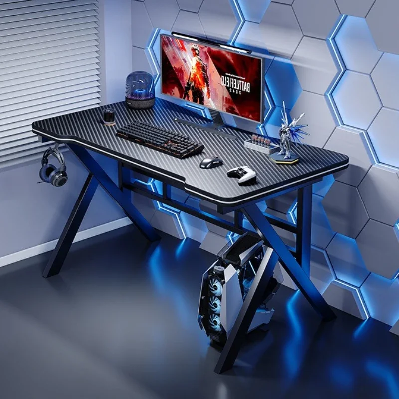 Multi-functional Computer Desk Home Carbon Fiber Textured Table Game Gaming Table Simple Work Study Desk