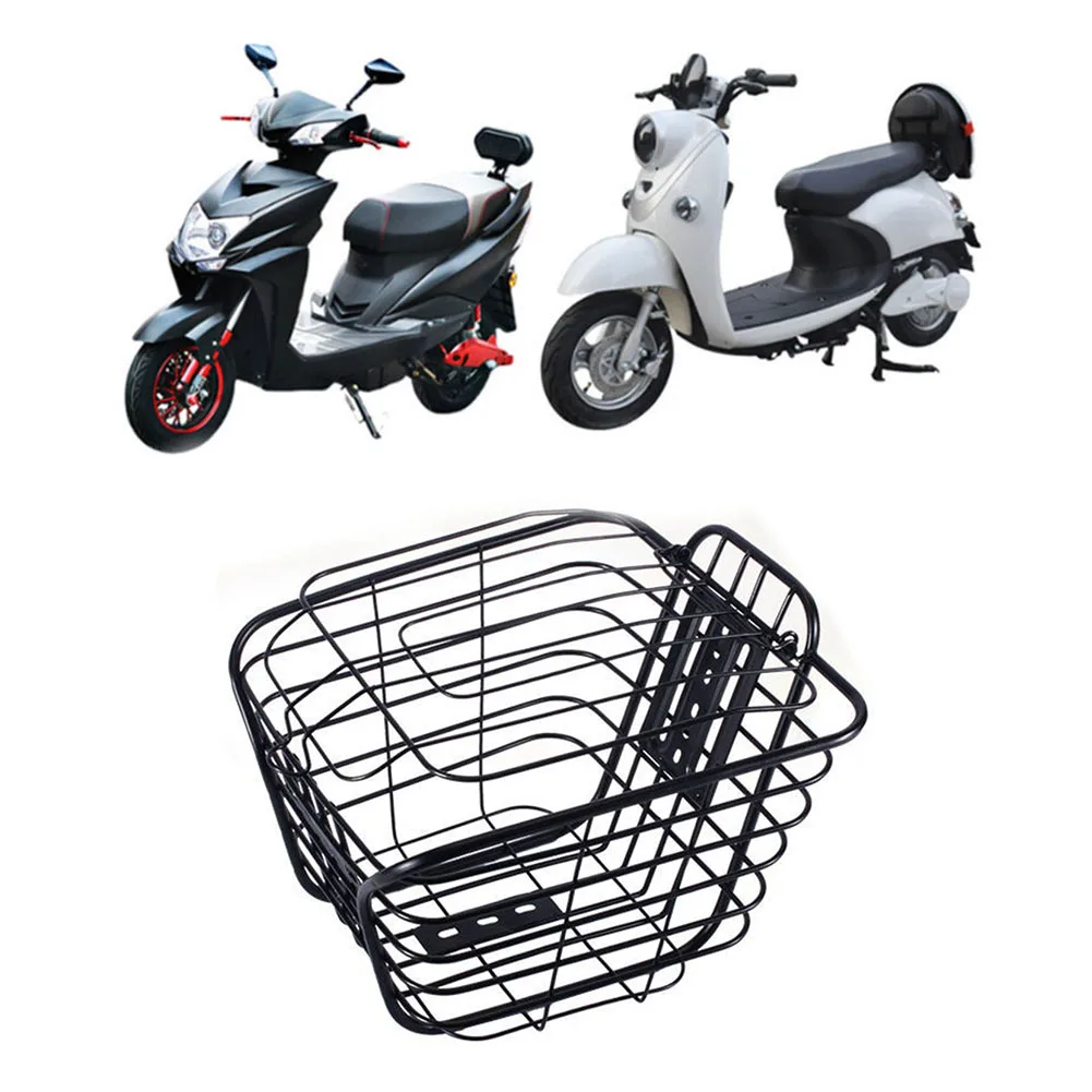 1 Pc Basket Bicycle Metal Basket Large-capacity Mountain Bike Rear For Bike Electric Scooter Metal High Quality Bicycle Accessry