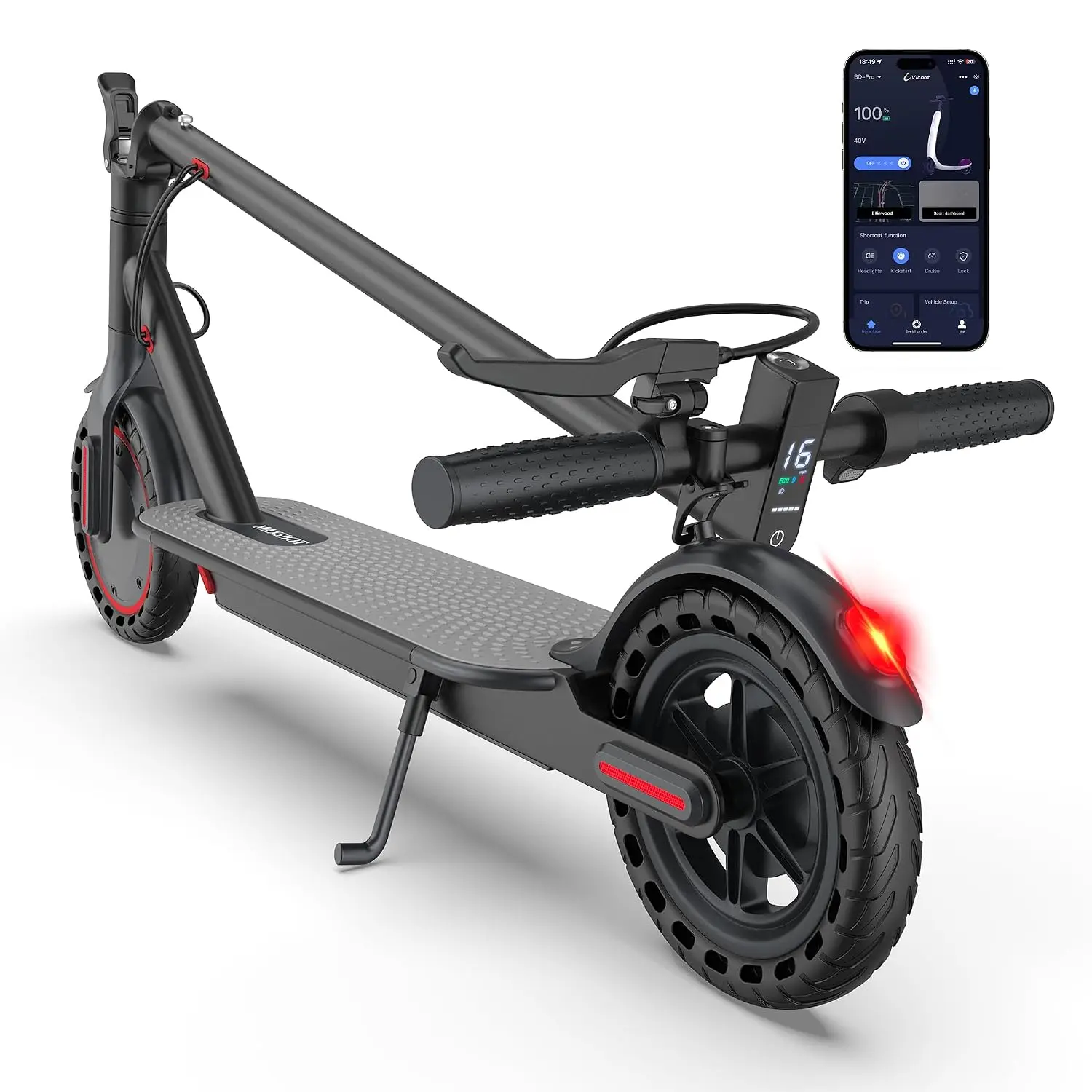 Electric Scooter Adults 16 Mph 16 Miles Long Range, Customized
