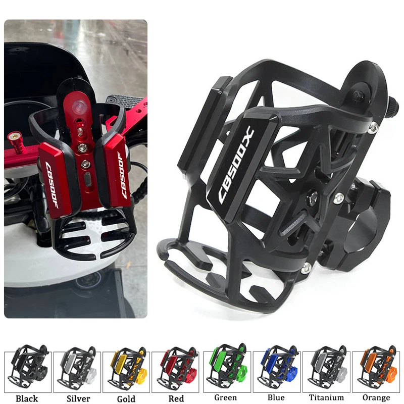 For CB500X CB500F CB500 CB 500 X/F Water Cup Beverage Coffee Drink Bottle Holder Sdand Mount Motorcycle CNC Accessories