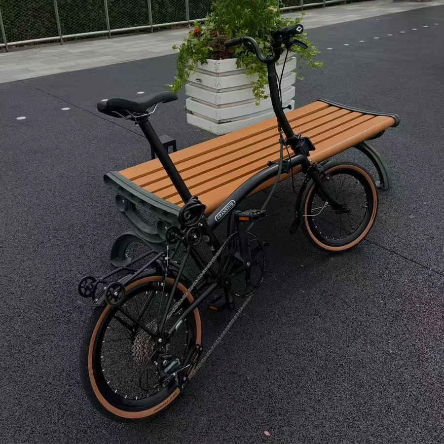 

CRANSTON Matte Black 20inch 9speed Lightweight Carbon Steel Folding Bike Full Shockingproof Frame Portable Outdoor MINI Bicycle