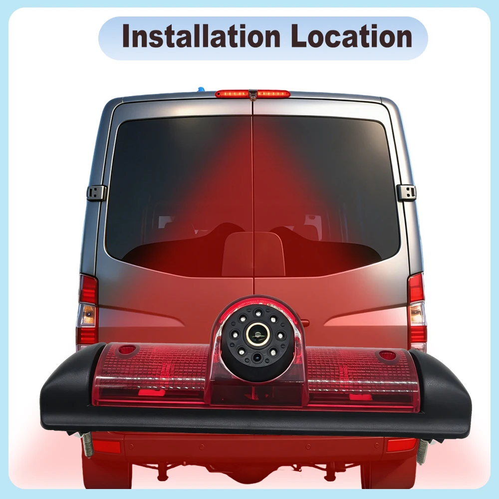 AHD 1080P Waterproof Car Brake Light Rear View Reverse Backup Camera For Fiat Ducato Peugeot Boxer Citroen Jumper 2007-2018