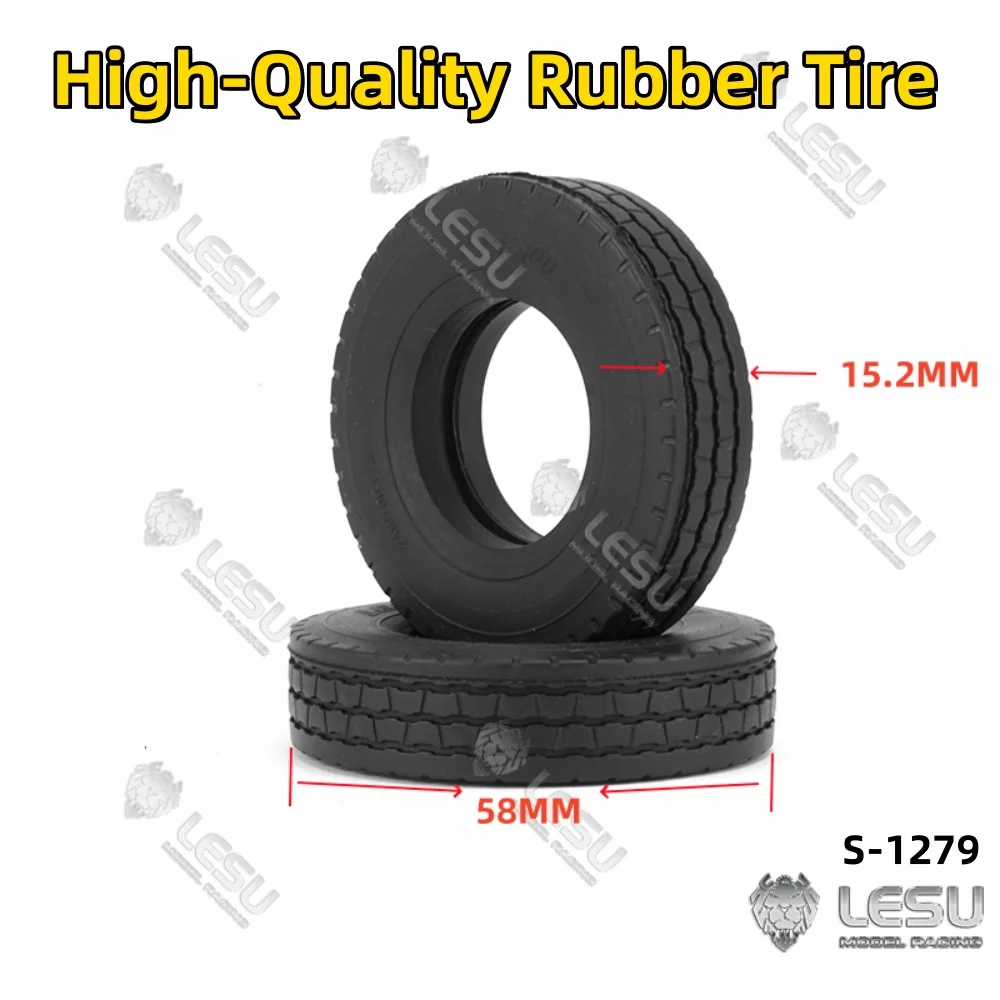 

Резиновая протекторная шина диаметром 58 мм, высококачественная шина S-1279 для 1/14 Tamiya RC SCANIA Man Lesu Actros, детали полуприводов для трактора