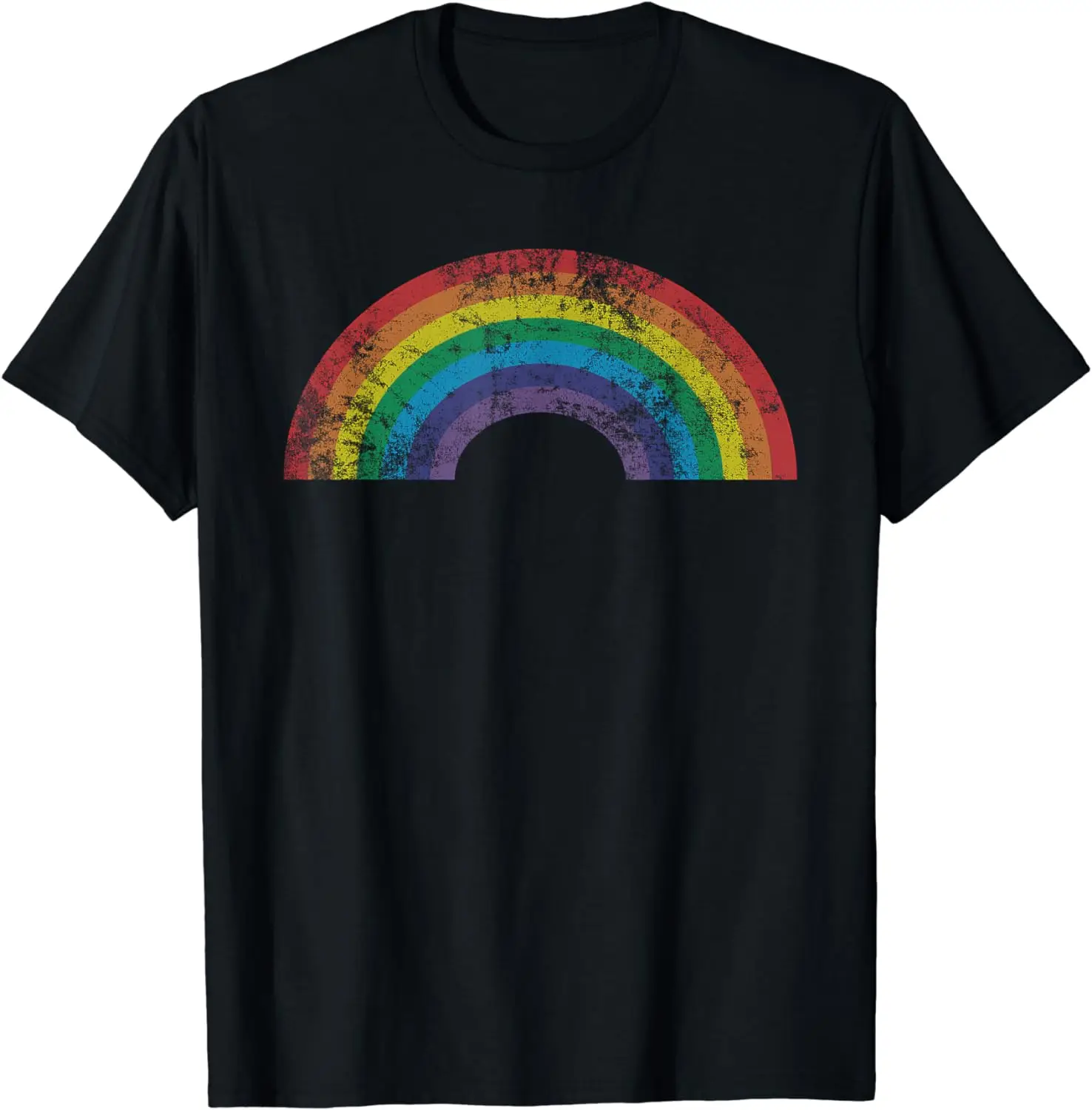 Rainbow Shirt Vintage Retro 80's Style Men Women Gift T-Shirt