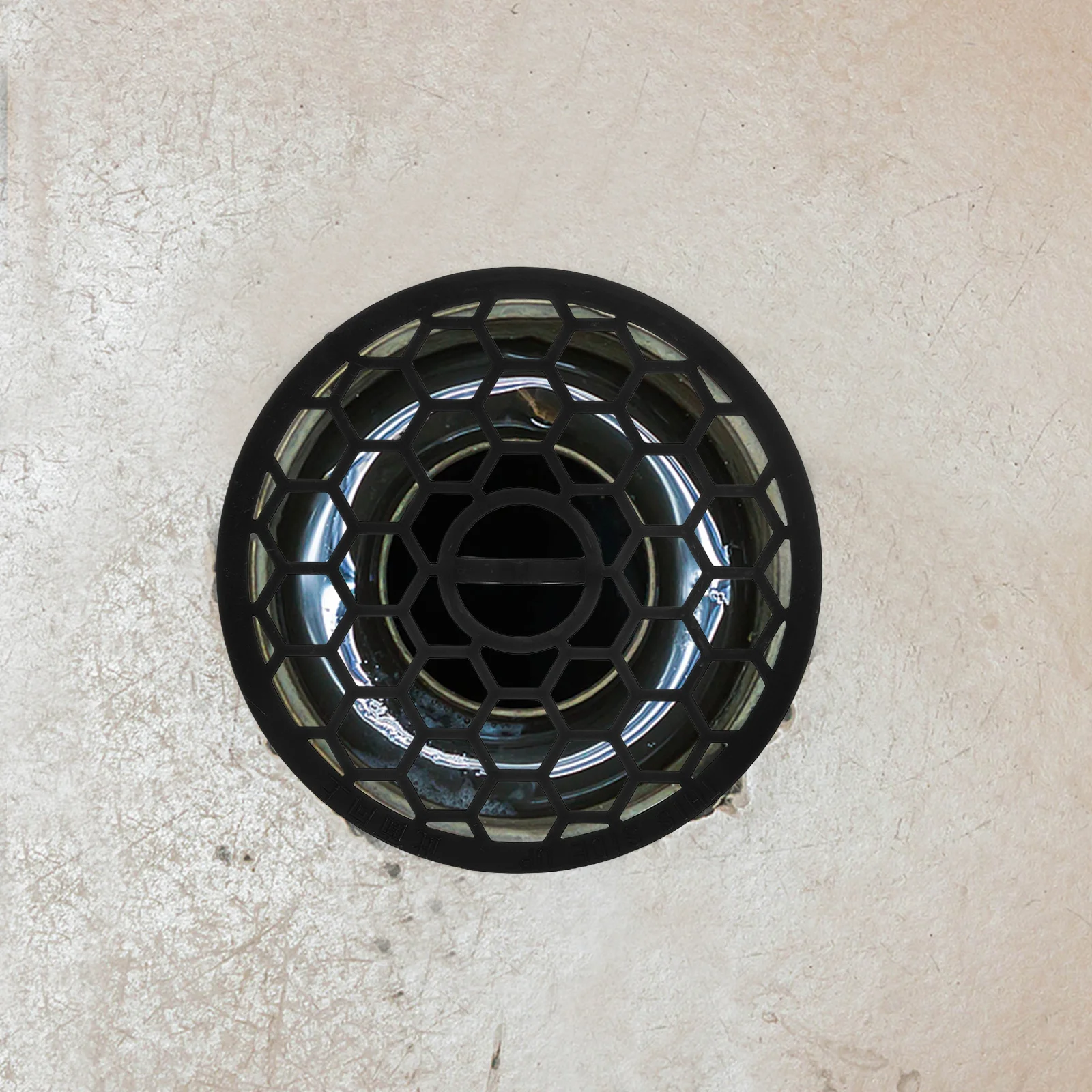 فلتر تصريف الأرضية، شبكة بلاستيكية سوداء لليخوت وقارب الكاياك والحمام، فعال لمنع الحطام، متين ومقاوم للماء