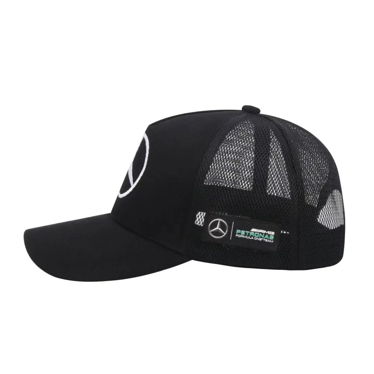 Fashion Leather Mesh Hat Snapback Trucker Outdoor Sport Running Adjustable Baseball Cap For Mercedes Benz B/C/E/S Class A GLC