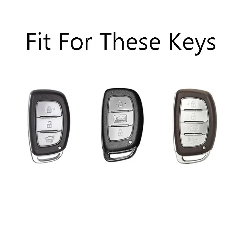TPU Car Remote Key Case Cover Shell Fob For Hyundai Tucson Santa Fe Rena Sonata Elantra Creta Ix35 Ix45 I10 I30 I40 Accessories
