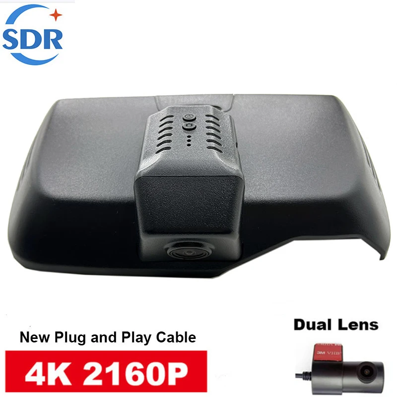 

Видеорегистратор 4K UHD Plug and Play Wi-Fi, автомобильный видеорегистратор, оригинальный видеорегистратор для BYD Song Plus Seal U 2019 2020 2021 2022, управление через приложение