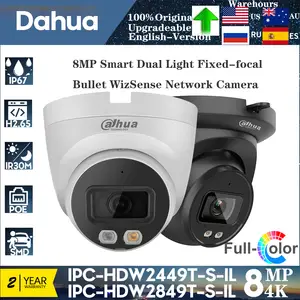 Dahua IPC-HDW3449H-AS-PV 4MP H.265 IR 30M Smart Dual Illumination Active  Deterrence Fixed-focal Eyeball WizSense Network Camera - AliExpress