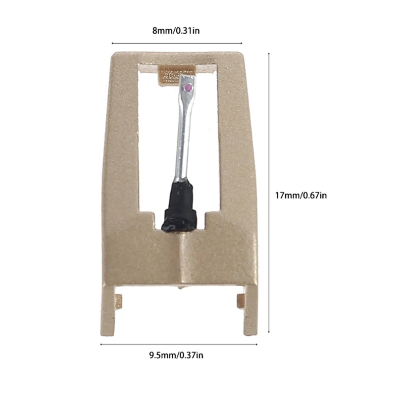 7-Piece Vinyl Record 1-Piece Turntable Recording Player Cartridge and 6-Stylus Stylus for LP Recording Player Turntables Needle