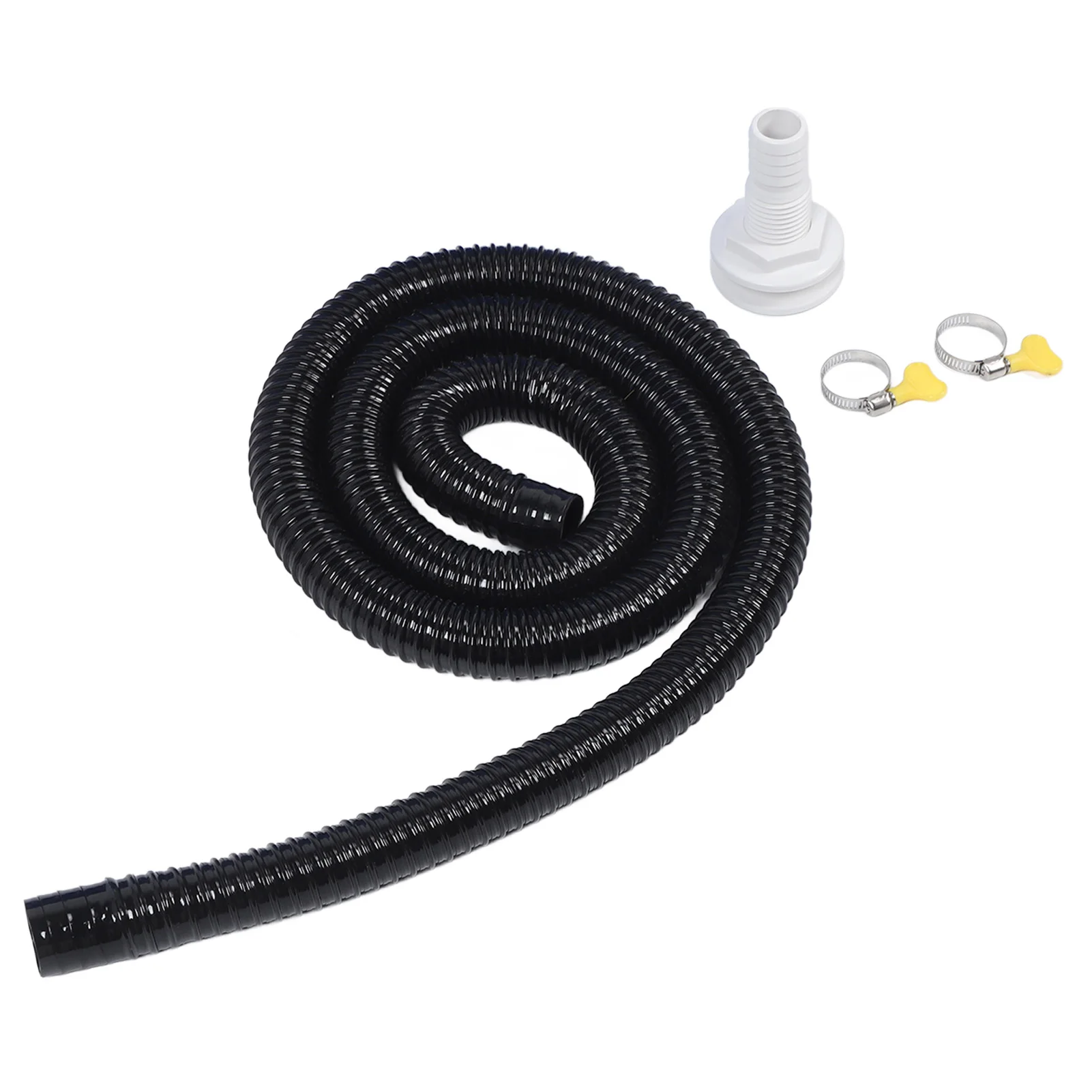 

Bilge Pump Installation Kit Black 1‑1/8in Leak Proof Easy Installation Bilge Pump Hose for Bilge Pumps with 1‑1/8 Inch Outlet