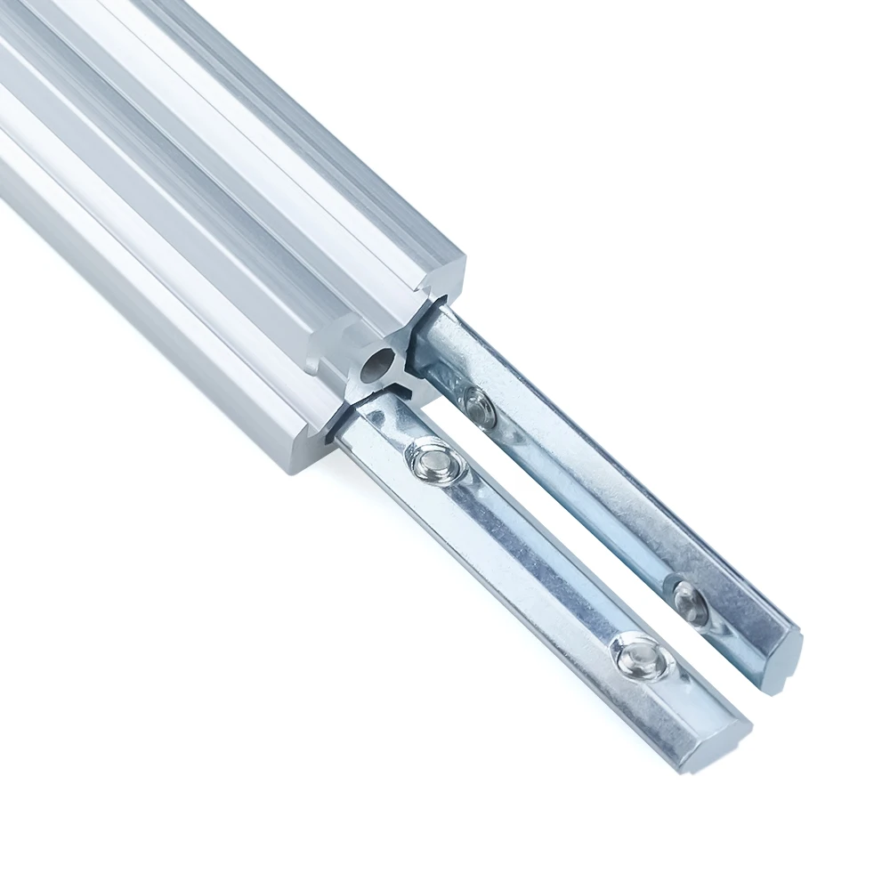 8 Stücke 2020 3030 4040 4545 180 Grad Aluminiumprofil Gerade Verbindung Innenverbinder Armaturen Streifen Nutverbindung Stoßverbindung – Detail 5