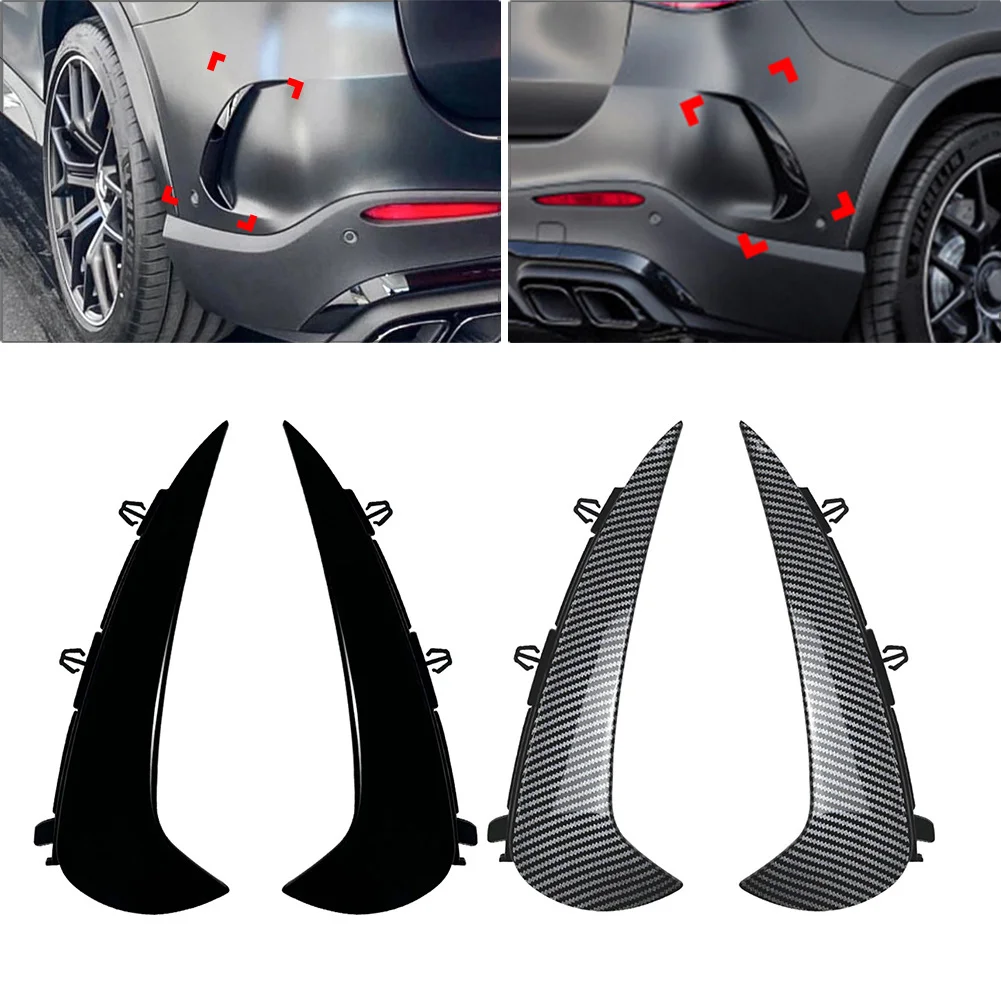 

2 PCS Car Rear Bumper Side Spoiler Lip Splitter Trim For Mercedes Benz GLC Class X254 AMG Line 2023-2024