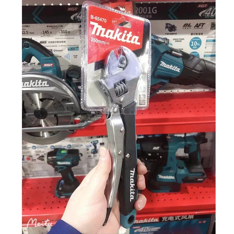 Imagem -05 - Makita Chave Ajustável B65470 Multifuncional Universal Alicate de Bloqueio Manual Braçadeira Fixa Dupla-uso Chave de Aço Conjunto Ferramenta de Reparo