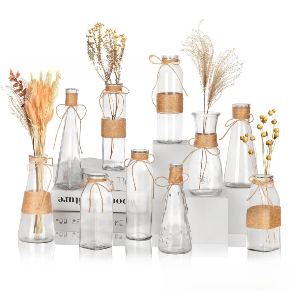 set-di-10-vasi-in-vetro-vintage-per-fiori-vasi-trasparenti-per-fiori-idroponici-decorazione-per-matrimoni-in-stile-rustico-centrotavola-per-casa-e-scrivania