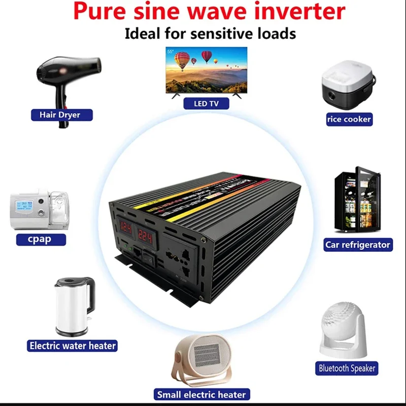 Imagem -06 - Sistema de Energia 110v 220v Painel Solar Pet de 300w Mais Controlador de Carga 150a Mais Kit de Geração de Energia Inversora de 1200w 10000w para Casa ao ar Livre