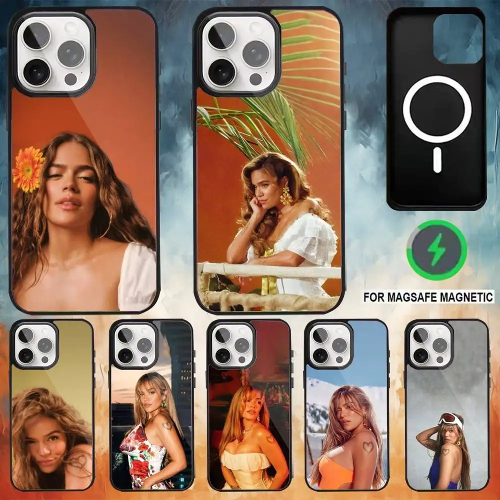 

K-Karol G Tropicoqueta Phone Case For iPhone17,16,15,14,13,12,11 Plus,Pro Max Magnetic Magsafe Wireless Charging