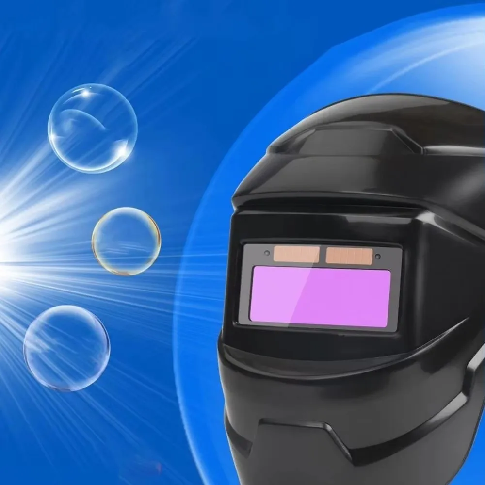Auto Darkening Electrical Welding Caps Variable Light Adjustment Large View Screen Welding Mask Protective Heat Resistance