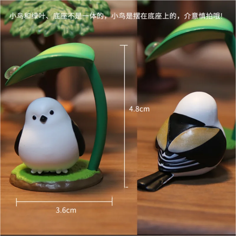 Hiding Rain Bird Blind Box Anime Action Figure Cute Mascot Birds Budgerigar Owl Shoebill Eagle Desktop Decoration Girls Gifts view 6