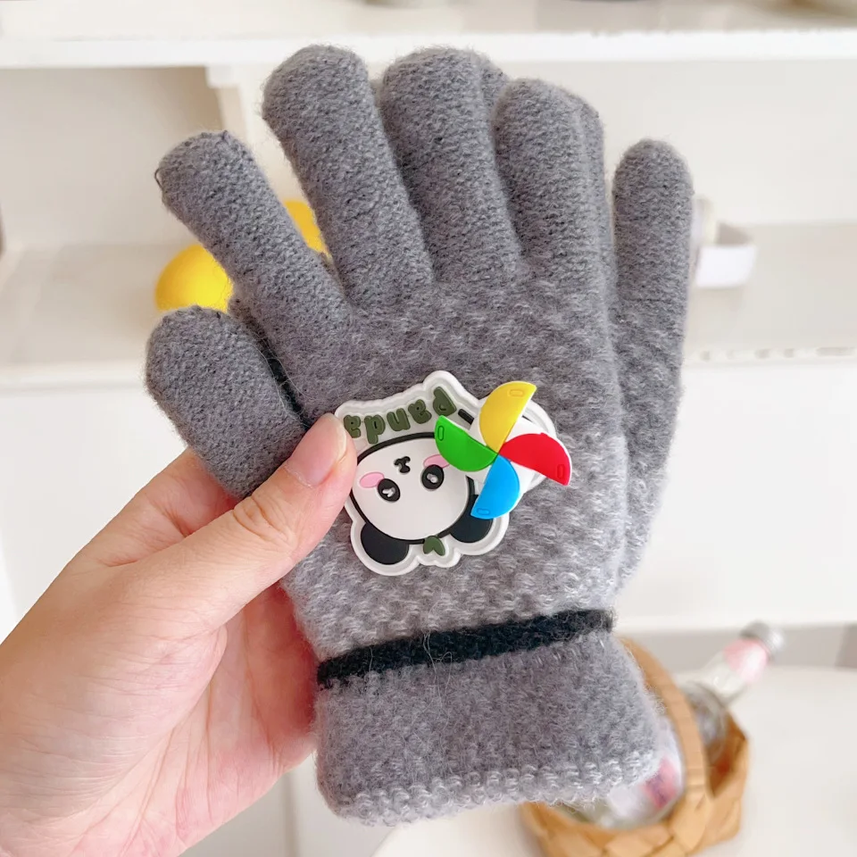 قفازات كرتونية شتوية دافئة للأطفال - قفازات مبطنة بالصوف مطبوعة بشخصيات ممتعة ومضادة للانزلاق للأطفال الصغار في الهواء الطلق والتنقل المدرسي #1