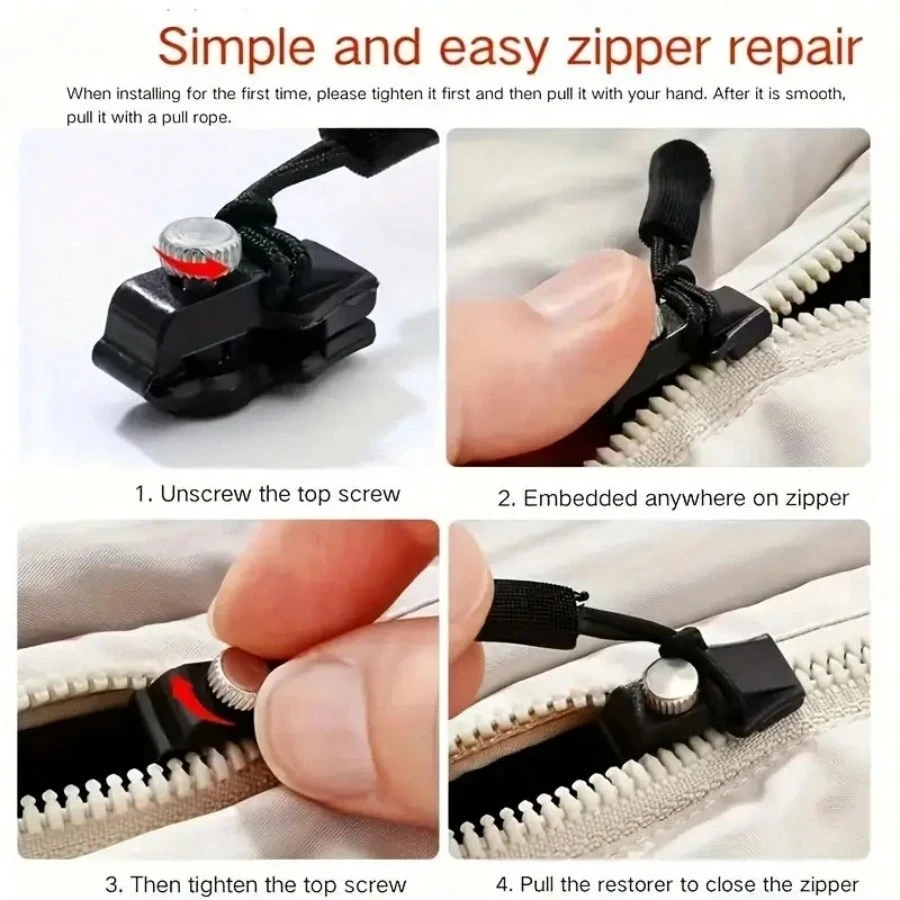 universal replacement zipper pull installation
