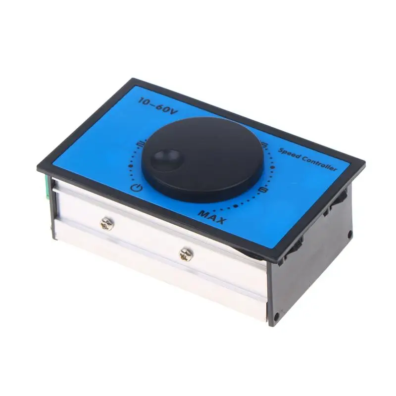 1PCS DC 10-60V 20A DC Motor Speed Controller Driver Soft Start Stall Low Voltage Protection 15KHz PWM 0-100% Speed Regulatio