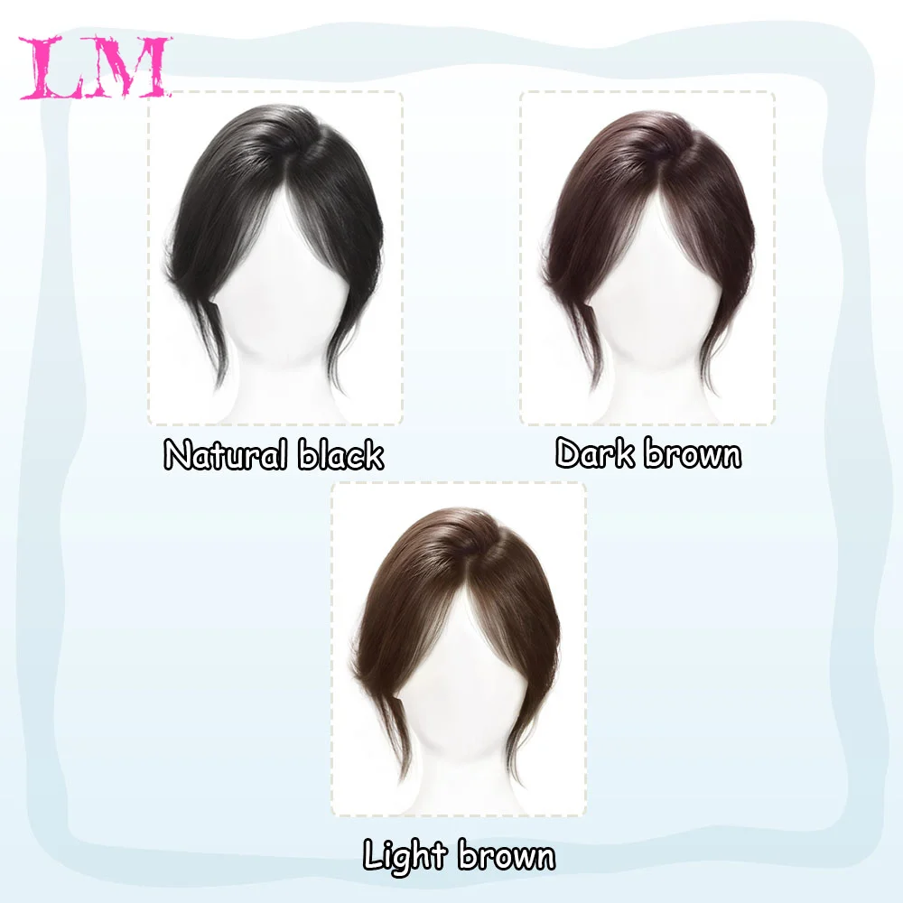 LM Synthetic Bangs Wig For Women With Natural Fluffiness And Increased Hair Volume 3D Eight Character Facelift Bangs