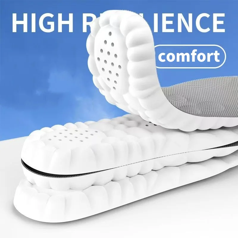 พื้นรองเท้ากีฬาวัสดุโพลียูรีเทนน้ำหนักเบา 3 คู่เบาะเด้งดีระบายอากาศได้ดี