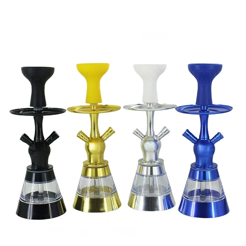 

Arabian Acrylic Bottle Hookah Full Set, Aluminum Shisha, Silicone Bowl, Narguile Sheesha, Single Pipe, New