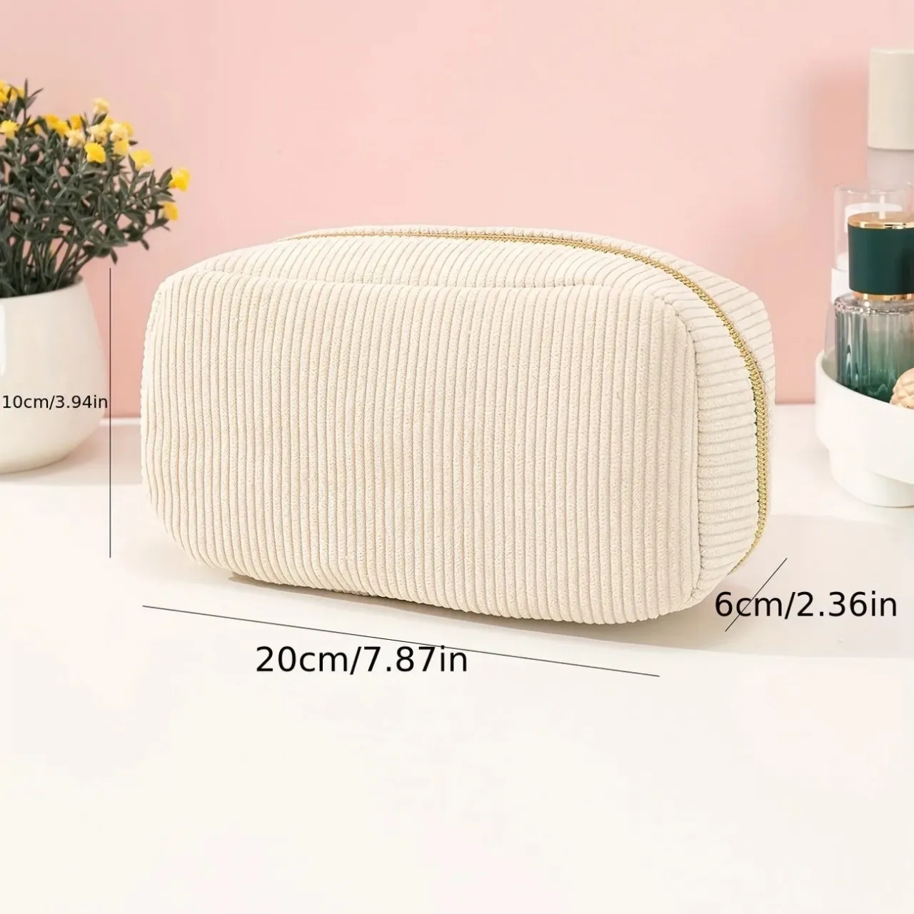 Corduroy Makeup Bag Small Storage Bag Personalized Travel Portable Luggage Makeup Bag Washing Products Storage Bag