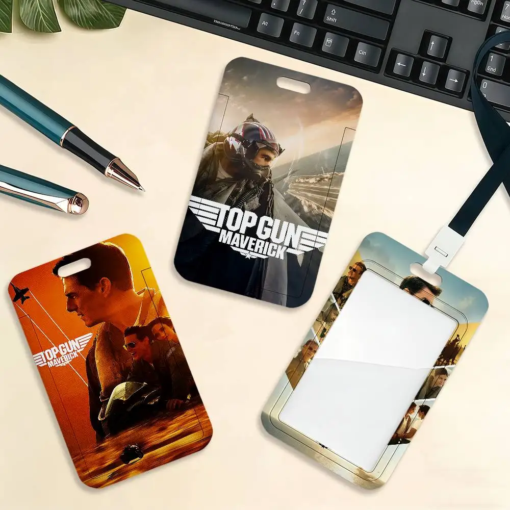 Movie T-Top Gun M-Maverick Card Holder Cardcase Bank Credit Student ID Subway Work Permit Badge Holder Door Card