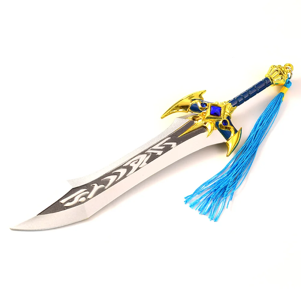 21 CENTIMETRI Quel Serrar Spada World of Warcraft Gioco Periferia Full Metal Mestiere Arma Con Una Mano Katana Da Collezione Ornamenti Ragazzo Giocattolo