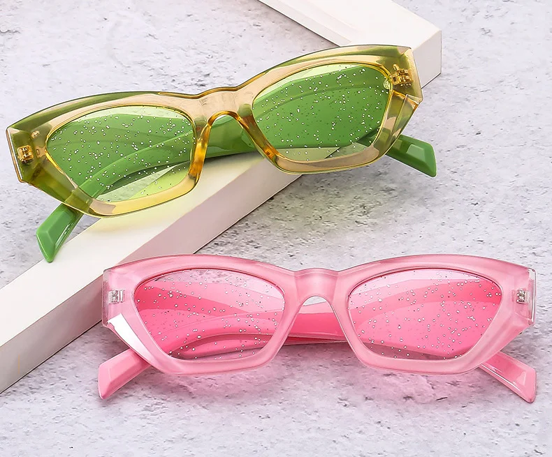 Kleine Punk Quadrat Sonnenbrille Neue Frauen Männer Trends Bunte Sonnenbrille Weibliche Marke Designer UV400 Shades Persönlichkeit Brillen – Detail 1