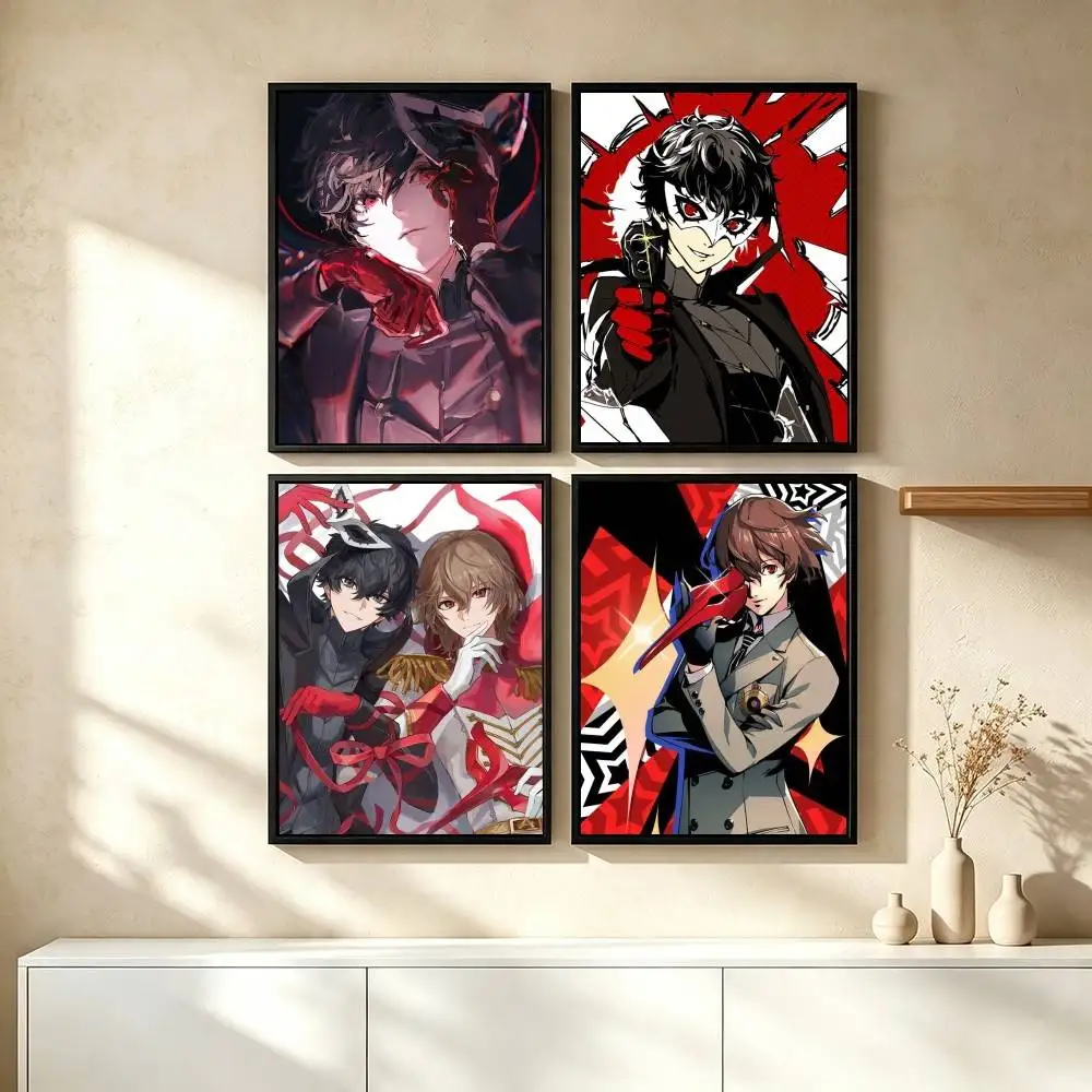 G-Goro Akechi Persona Joker Game  Poster High Quality Dorm Living Room Aesthetic Wall Decoration Painting Stickers Gift