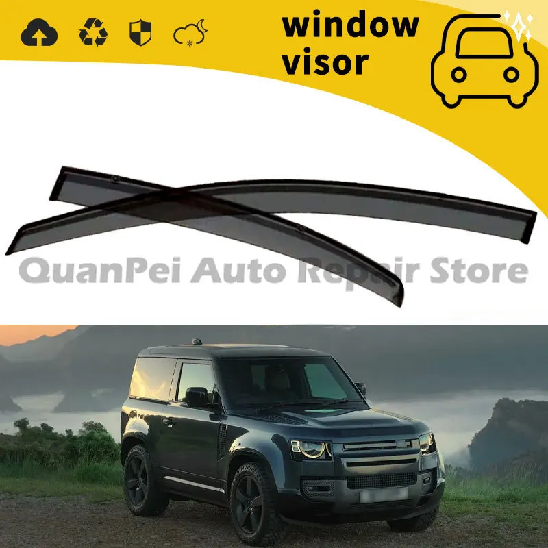 For Land Rover Defender 90 Rain Shield Door Rain Guard Window Rain Brow Protector Compatible with 22 Models