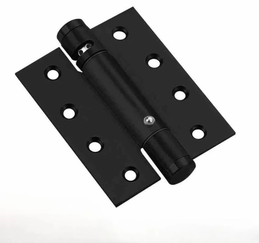 Door Buffer Hydraulic Stainless Steel Positioning Page Damping Automatic Door 5 Inch Thickened Spring Dark Door Foldin 2Pcs
