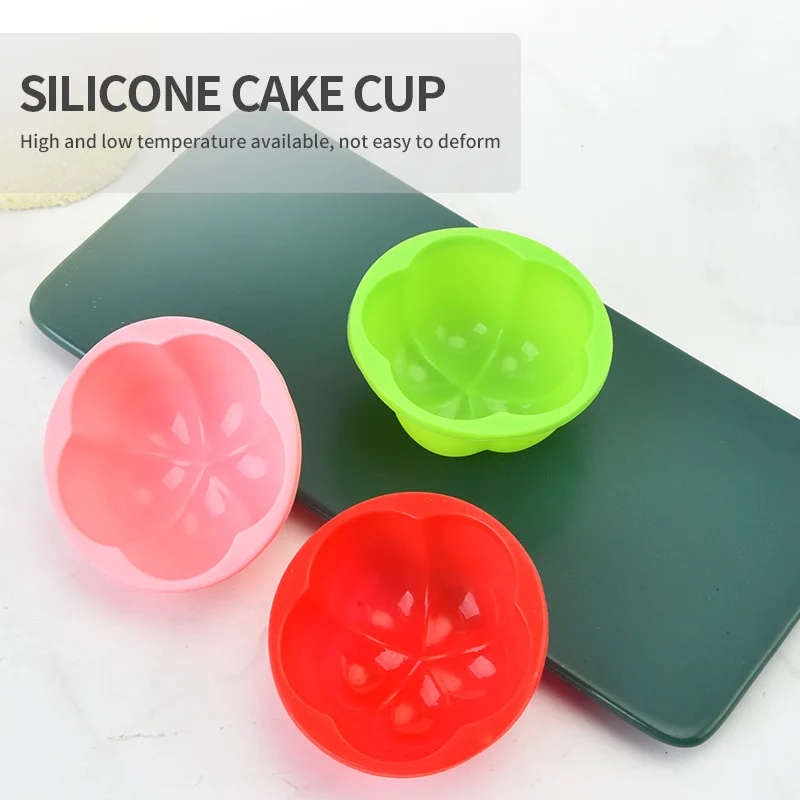 Schattige Pompoentaartbekers Creatieve Muffincake Siliconenvorm Pudding Jelly Bakbekers