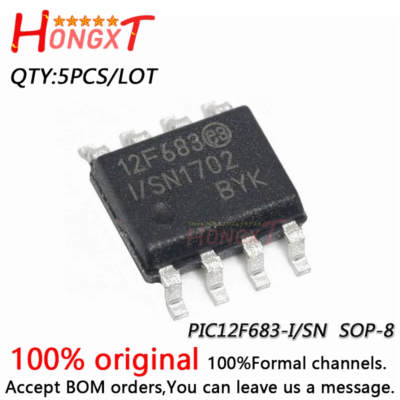 

5PCS 100% New PIC12F683-I/SN PIC12F683-I PIC12F683 12F683 SOP-8.Chipset