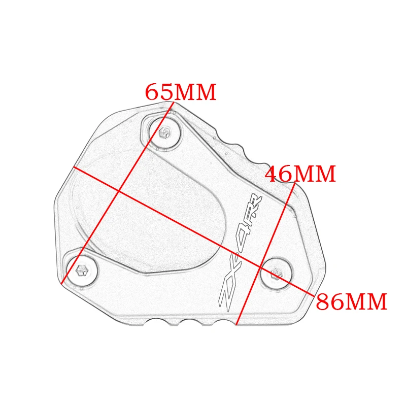 For KAWASAKI ZX4R ZX4RR ZX25R ZX 4R ZX 4RR ZX 25R Motorcycle Accessories Side Stand Enlaege Plate Kickstand Extension