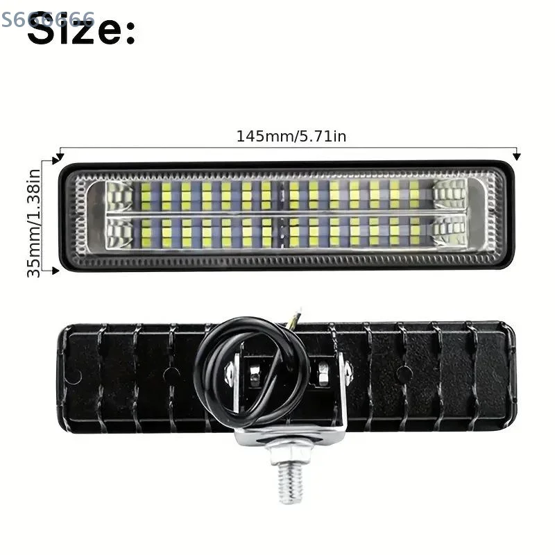 9-80 فولت شعاع لسيارة SUV 4WD - جديد 84 واط 28LED على الطرق الوعرة LED ضوء العمل بار كشاف ضوء القيادة الضباب الخفيف #3