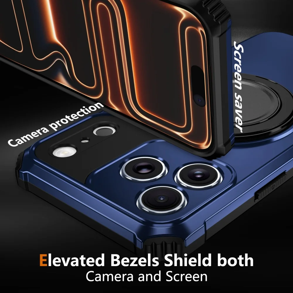 Armure militaire de luxe pour support Magsafe, étui antichoc pour iPhone 17 Pro Max 16 15 14 Plus 13 12, housse Anti-chute magnétique Air